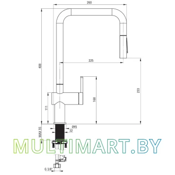 Смеситель Deante Momi BKM 073N картинка 6